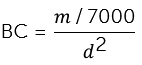 ballistic coefficient
