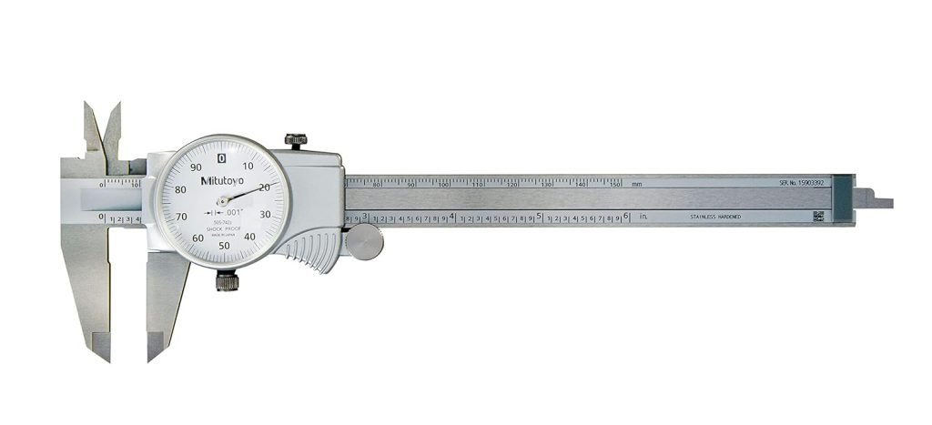 mitutoyo dial accurate reloading caliper