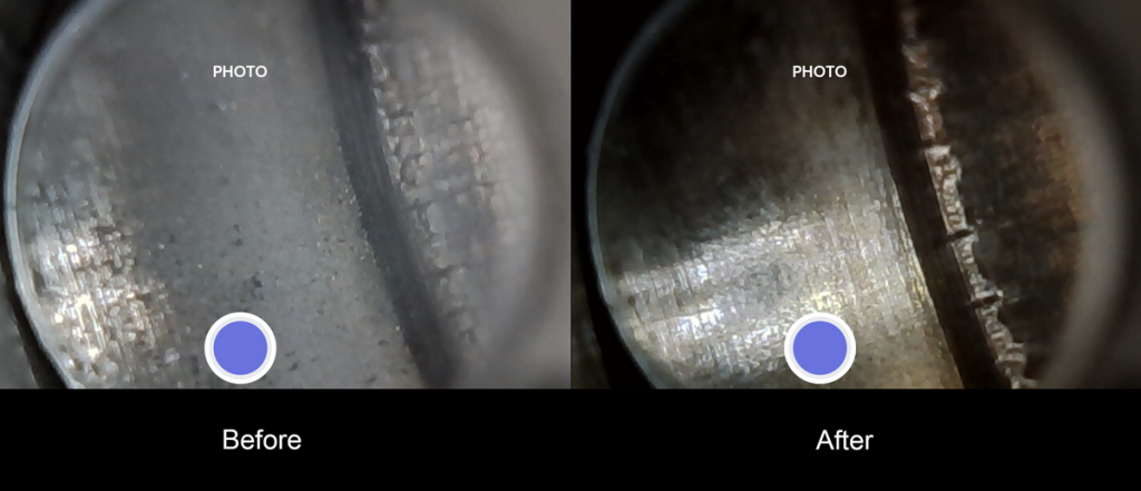 cleaning out a carbon ring